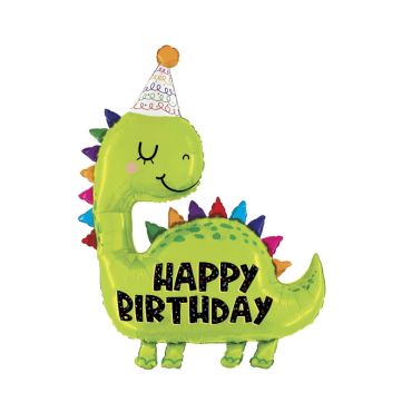 ballon hélium dinosaure happy birthday 132 cm ballon hélium dinosaure happy birthday 132 cm