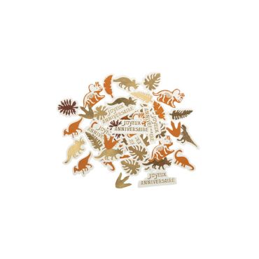 100 confettis anniversaire collection dinosaure kraft | jourdefete.com 100 confettis anniversaire collection dinosaure kraft | jourdefete.com