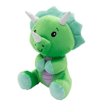 Poids ballon peluche dinosaure vert avec ventre violet et trois cornes | jourdefete.com Poids ballon peluche dinosaure vert avec ventre violet et trois cornes | jourdefete.com