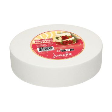 Cake Dummy rond en polystyrène 20 x 5 cm, parfait pour décoration et pâtisserie | jourdefete.com Cake Dummy rond en polystyrène 20 x 5 cm, parfait pour décoration et pâtisserie | jourdefete.com