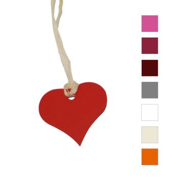 Etiquettes "coeur" x12 - Coloris au choix Etiquettes "coeur" x12 - Coloris au choix