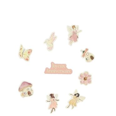 Confettis Fairy World rose pastel avec motifs fées et papillons pour anniversaire féerique | jourdefete.com Confettis Fairy World rose pastel avec motifs fées et papillons pour anniversaire féerique | jourdefete.com
