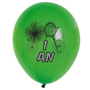 10 Ballons de Baudruche multicolore 1 an 10 Ballons de Baudruche multicolore 1 an
