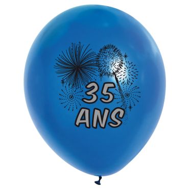 10 Ballons de Baudruche multicolore 35 ans 10 Ballons de Baudruche multicolore 35 ans