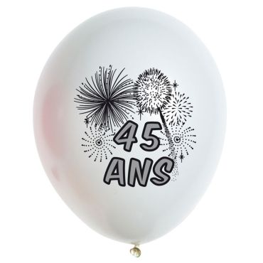 10 Ballons de Baudruche multicolore 45 ans 10 Ballons de Baudruche multicolore 45 ans