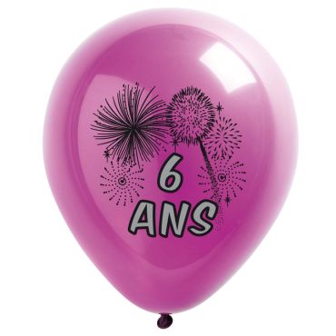 10 Ballons de Baudruche multicolore 6 ans 10 Ballons de Baudruche multicolore 6 ans