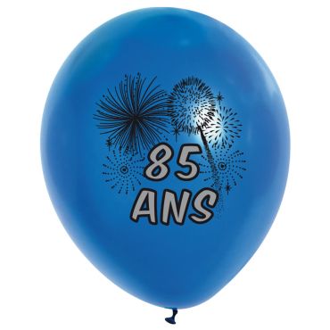 10 Ballons de Baudruche multicolore 85 ans 10 Ballons de Baudruche multicolore 85 ans