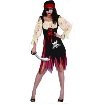 Déguisement zombie femme pirate