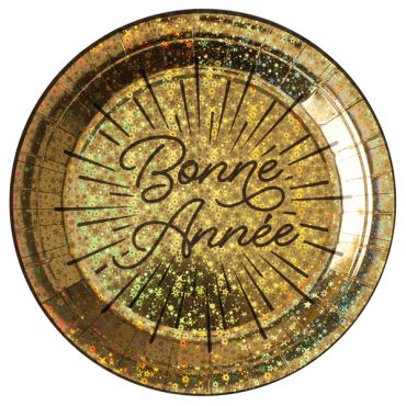 10 assiettes en carton bonne annee etincelant | jourdefete.com 10 assiettes en carton bonne annee etincelant | jourdefete.com