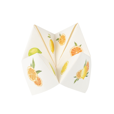 8 cocottes Fizz Agrume avec des illustrations d’oranges et de citrons colorés | jourdefete.com 8 cocottes Fizz Agrume avec des illustrations d’oranges et de citrons colorés | jourdefete.com
