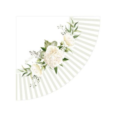 16 serviettes en papier de la collection Floral White de 33 cm (dépliées) 16 serviettes en papier de la collection Floral White de 33 cm (dépliées)