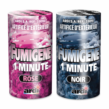 Fumigène Extérieur 1 Minute – Couleur Rose ou Noir | Jour de Fête Fumigène Extérieur 1 Minute – Couleur Rose ou Noir | Jour de Fête