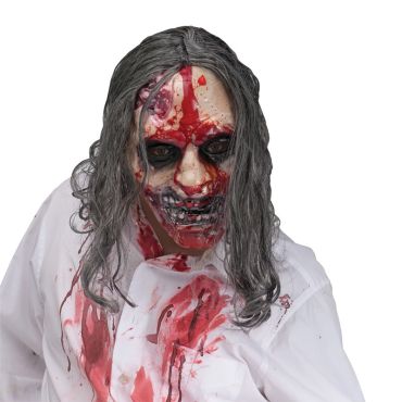 Masque Zombie avec Pompe de Sang Masque Zombie avec Pompe de Sang