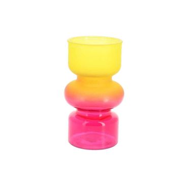 Vase en verre dégradé citron et framboise pour décoration de fête | jourdefete.com Vase en verre dégradé citron et framboise pour décoration de fête | jourdefete.com
