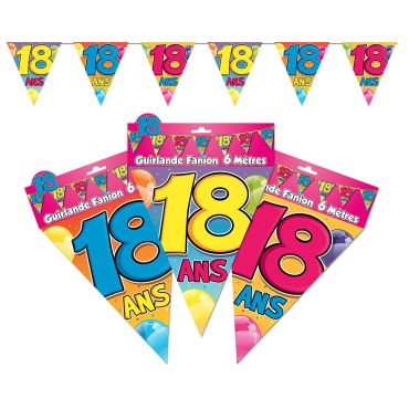 Guirlande Fanions "18" Guirlande Fanions "18"