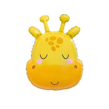 Ballon tête de girafe jaune avec expression endormie | jourdefete.com Ballon tête de girafe jaune avec expression endormie | jourdefete.com