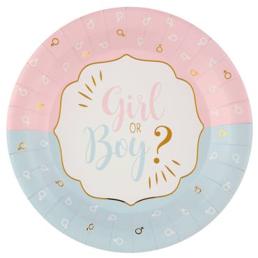 10 assiettes en carton de la collection gender reveal party 10 assiettes en carton de la collection gender reveal party