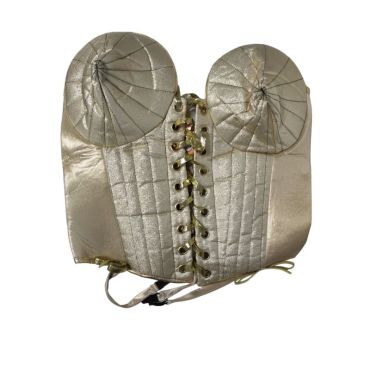 Bustier doré avec poitrine en cône | jourdefete.com Bustier doré avec poitrine en cône | jourdefete.com