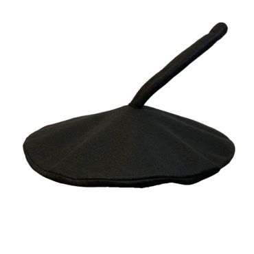 Grand béret noir uni pour adulte Grand béret noir uni pour adulte
