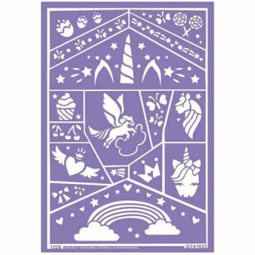 Pochoir Licorne Grim'Tout Pochoir Licorne Grim'Tout
