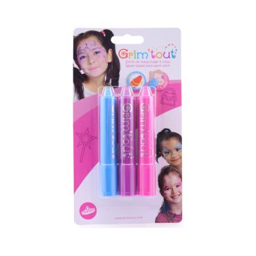 Pack de 3 sticks de maquillage Princesse Grim'Tout Pack de 3 sticks de maquillage Princesse Grim'Tout