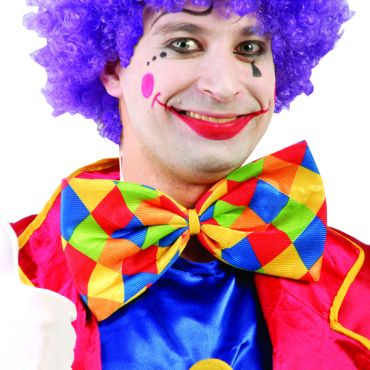 Maxi Noeud Papillon de Clown à Carreaux Maxi Noeud Papillon de Clown à Carreaux