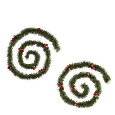 guirlande verte de noël de 270 cm modèle au choix | jourdefete.com guirlande verte de noël de 270 cm modèle au choix | jourdefete.com