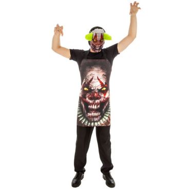 Tablier et Masque de Clown Effrayant Tablier et Masque de Clown Effrayant