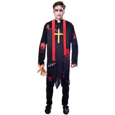 Enfilez cet effrayant déguisement de vicaire zombie lors de votre soirée d'Halloween | jourdefete.com Enfilez cet effrayant déguisement de vicaire zombie lors de votre soirée d'Halloween | jourdefete.com