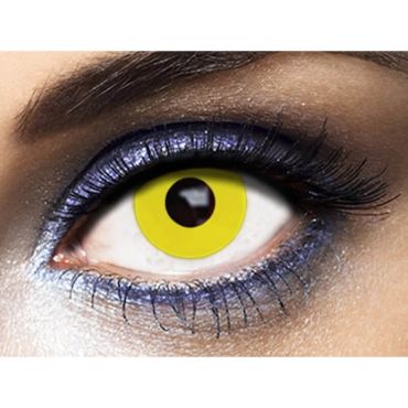 Une paire de lentilles pour des yeux jaunes démoniaques lors de votre soirée d'Halloween | jourdefete.com Une paire de lentilles pour des yeux jaunes démoniaques lors de votre soirée d'Halloween | jourdefete.com