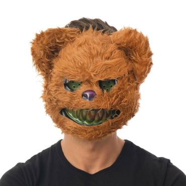 Masque Halloween Ours Diabolique en peluche marron avec dents effrayantes | jourdefete.com Masque Halloween Ours Diabolique en peluche marron avec dents effrayantes | jourdefete.com