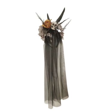 Une soirée d’Halloween parfaite grâce à ce serre-tête Voile noir, Plumes et Crâne | jourdefete.com Une soirée d’Halloween parfaite grâce à ce serre-tête Voile noir, Plumes et Crâne | jourdefete.com