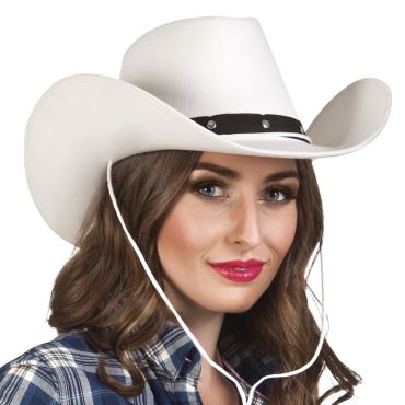 Chapeau de Cow Boy Adulte Wichita Blanc