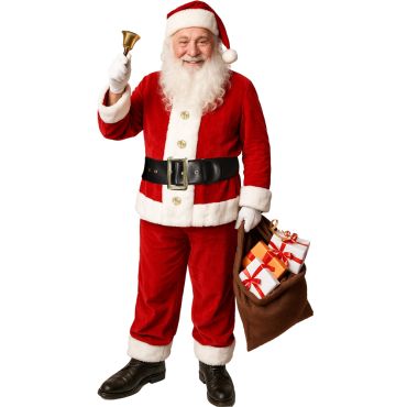 Costume adulte Père Noël traditionnel rouge et blanc avec ceinture et bonnet | jourdefete.com Costume adulte Père Noël traditionnel rouge et blanc avec ceinture et bonnet | jourdefete.com