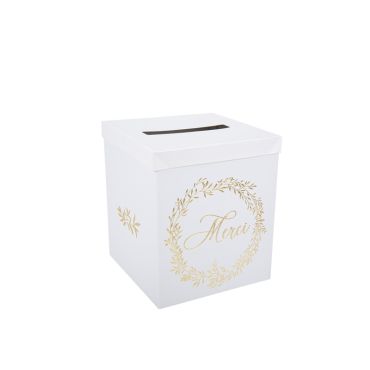 Urne en carton Merci Collection Jolis Brins | jourdefete.com Urne en carton Merci Collection Jolis Brins | jourdefete.com