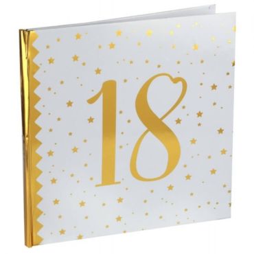 Livre d'Or Anniversaire - Blanc et Or - 18 ans | jourdefete.com Livre d'Or Anniversaire - Blanc et Or - 18 ans | jourdefete.com