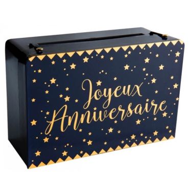 Tirelire "Joyeux Anniversaire" Bleu Marine Métallisé | jourdefete.com Tirelire "Joyeux Anniversaire" Bleu Marine Métallisé | jourdefete.com