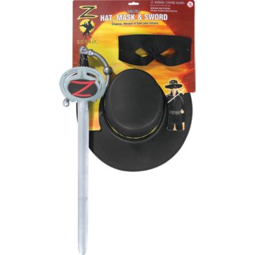 Kit Déguisement Zorro licence Enfant Kit Déguisement Zorro licence Enfant
