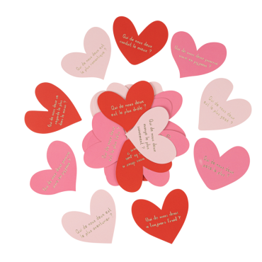 Jeu de questions "Lovely Time" pour couples, moments complices et romantiques | jourdefete.com Jeu de questions "Lovely Time" pour couples, moments complices et romantiques | jourdefete.com