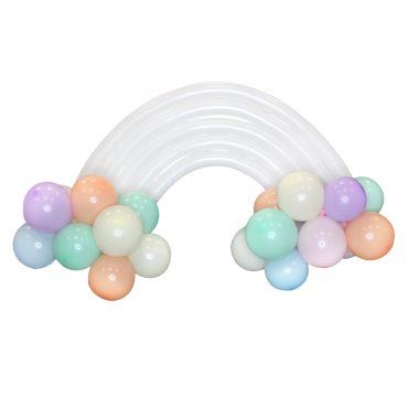 Kit arche ballon pastel en forme d’arc-en-ciel pour fête | jourdefete.com Kit arche ballon pastel en forme d’arc-en-ciel pour fête | jourdefete.com