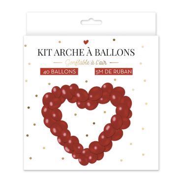 Kit Arche à Ballons en forme de cœur pour la Saint-Valentin | jourdefete.com Kit Arche à Ballons en forme de cœur pour la Saint-Valentin | jourdefete.com