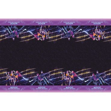 Nappe anniversaire enfant KPop Demon Hunters 120 x 180 cm décoration de table colorée | jourdefete.com