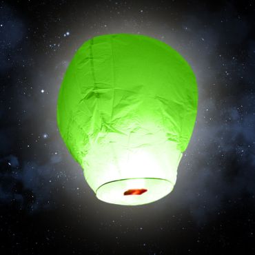 Lanterne volante "ballon" - Vert Lanterne volante "ballon" - Vert