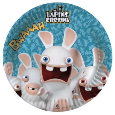 6 Assiettes en Carton - Lapins Crétins - Bwaaah | jourdefete.com 6 Assiettes en Carton - Lapins Crétins - Bwaaah | jourdefete.com