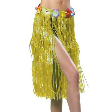 Jupe Hawaïenne Jaune 80 cm Jupe Hawaïenne Jaune 80 cm