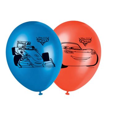 Lot de 8 ballons de baudruche Cars Lot de 8 ballons de baudruche Cars