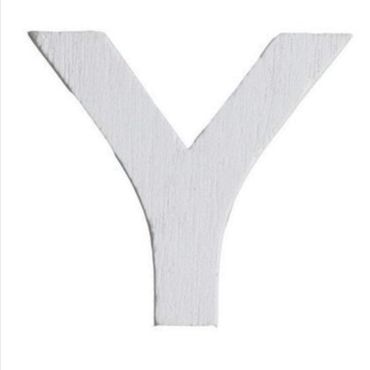 Lettre Y en Bois Blanc - 5 cm Lettre Y en Bois Blanc - 5 cm