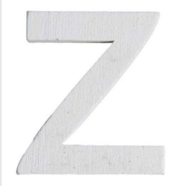 Lettre Z en Bois Blanc - 5 cm Lettre Z en Bois Blanc - 5 cm