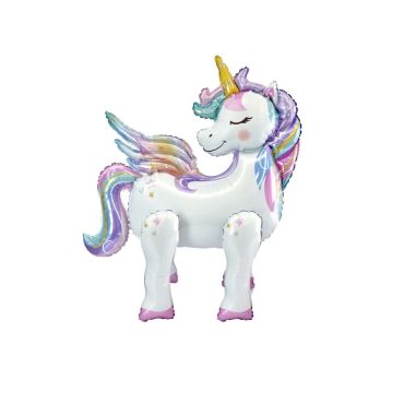 Ballon 3D en forme de licorne arc-en-ciel avec crinière multicolore et ailes | jourdefete.com Ballon 3D en forme de licorne arc-en-ciel avec crinière multicolore et ailes | jourdefete.com