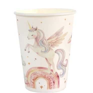 Gobelets anniversaire licorne magique roses avec arc-en-ciel et ailes | jourdefete.com Gobelets anniversaire licorne magique roses avec arc-en-ciel et ailes | jourdefete.com